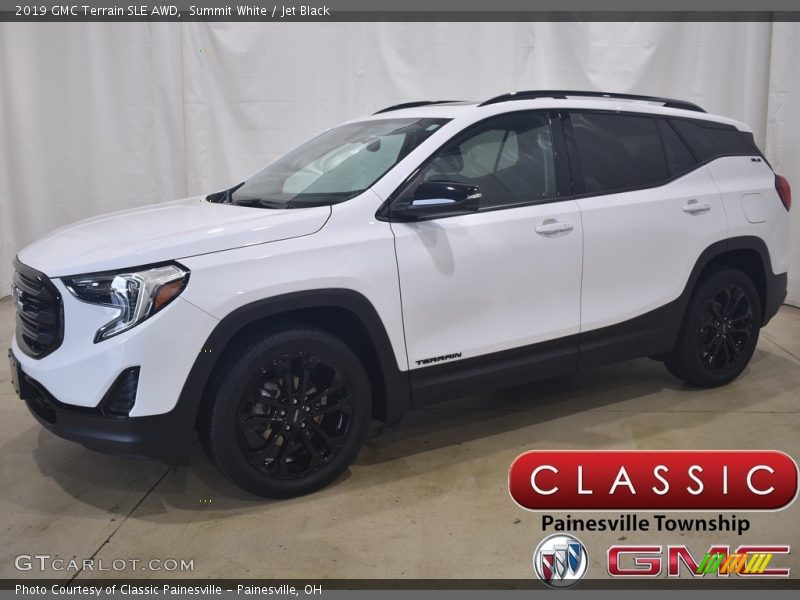 Summit White / Jet Black 2019 GMC Terrain SLE AWD