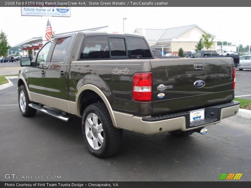 Stone Green Metallic / Tan/Castaño Leather 2008 Ford F150 King Ranch SuperCrew 4x4