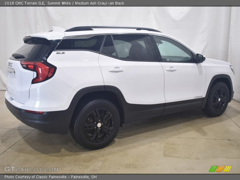 Summit White / Medium Ash Gray/­Jet Black 2018 GMC Terrain SLE