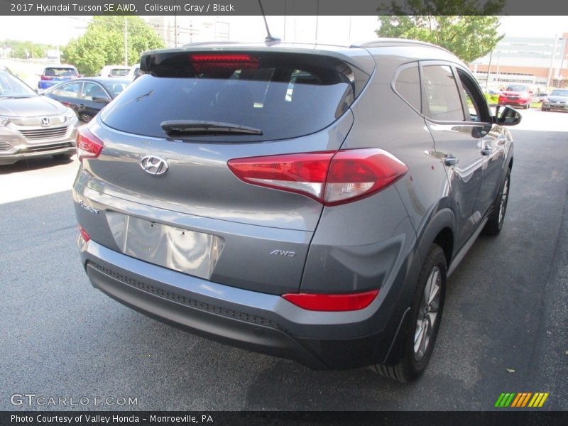 Coliseum Gray / Black 2017 Hyundai Tucson SE AWD