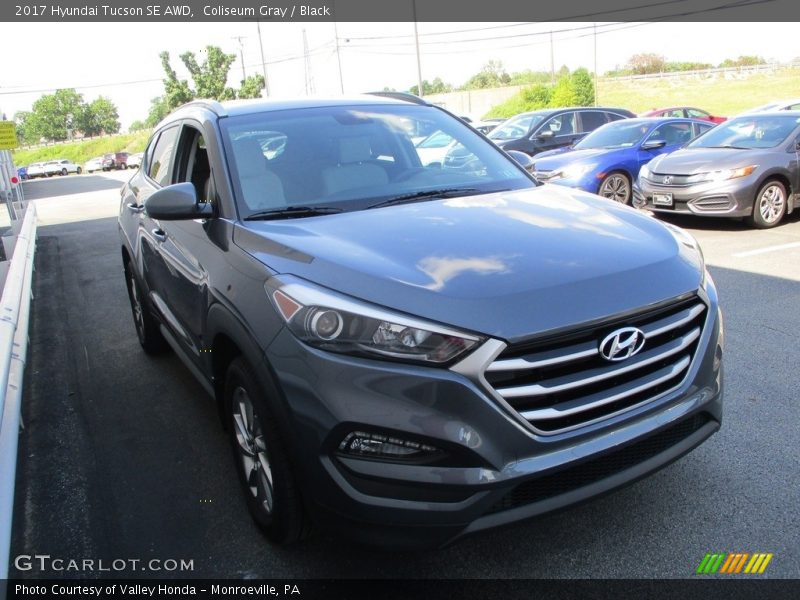 Coliseum Gray / Black 2017 Hyundai Tucson SE AWD