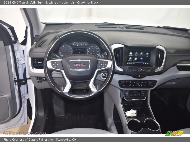 Summit White / Medium Ash Gray/­Jet Black 2018 GMC Terrain SLE