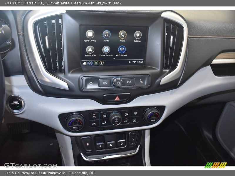 Summit White / Medium Ash Gray/­Jet Black 2018 GMC Terrain SLE