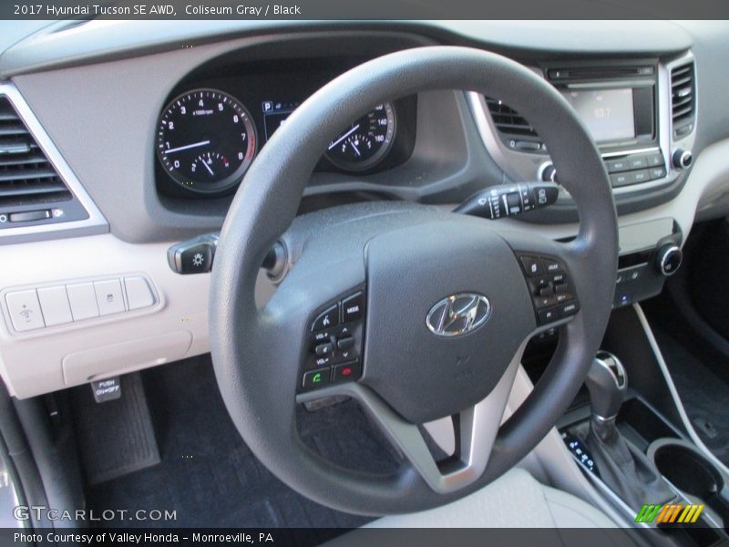 Coliseum Gray / Black 2017 Hyundai Tucson SE AWD