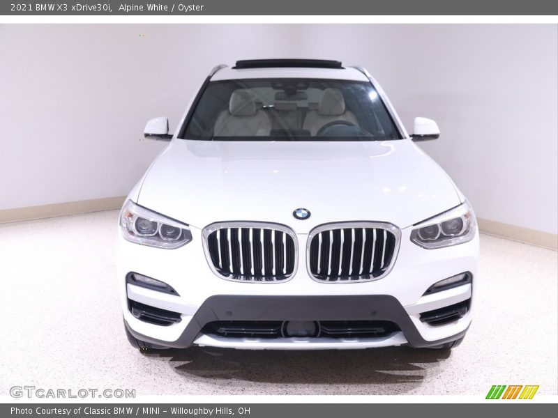 Alpine White / Oyster 2021 BMW X3 xDrive30i