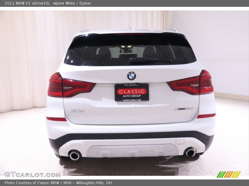 Alpine White / Oyster 2021 BMW X3 xDrive30i