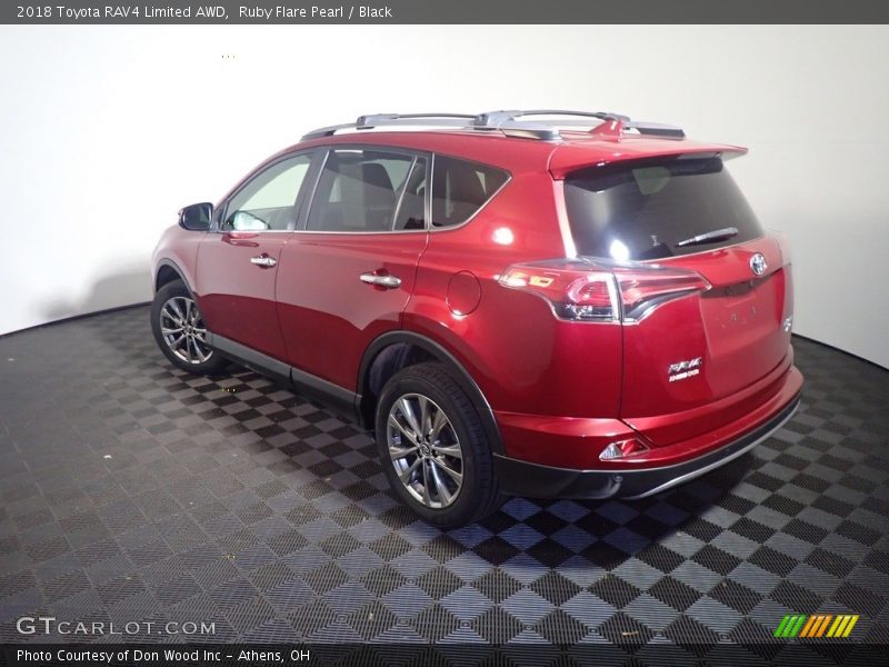 Ruby Flare Pearl / Black 2018 Toyota RAV4 Limited AWD