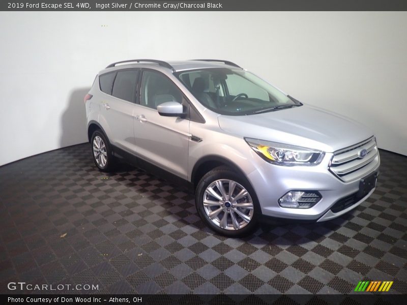 Ingot Silver / Chromite Gray/Charcoal Black 2019 Ford Escape SEL 4WD