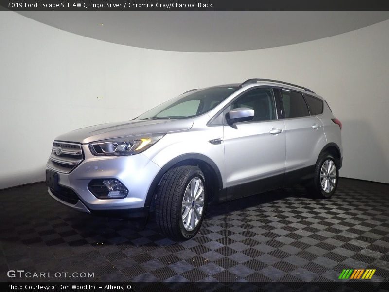 Ingot Silver / Chromite Gray/Charcoal Black 2019 Ford Escape SEL 4WD