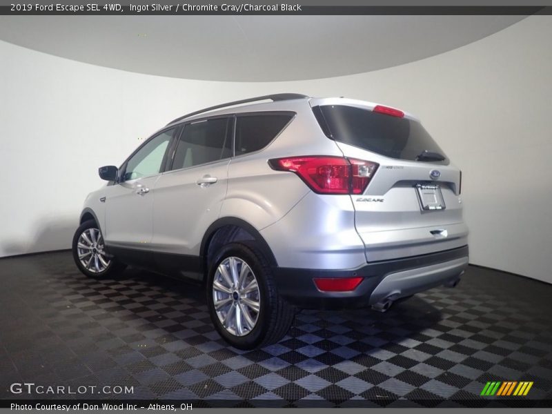 Ingot Silver / Chromite Gray/Charcoal Black 2019 Ford Escape SEL 4WD