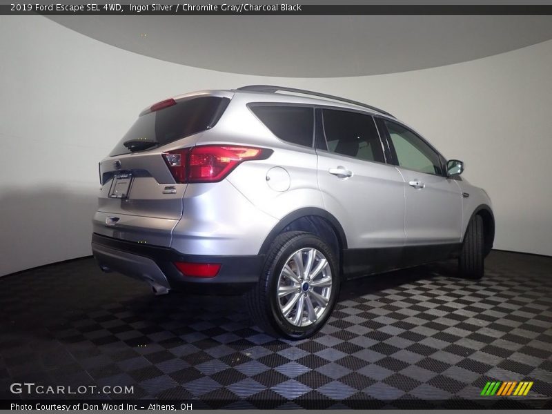 Ingot Silver / Chromite Gray/Charcoal Black 2019 Ford Escape SEL 4WD