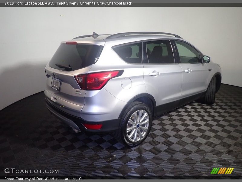Ingot Silver / Chromite Gray/Charcoal Black 2019 Ford Escape SEL 4WD
