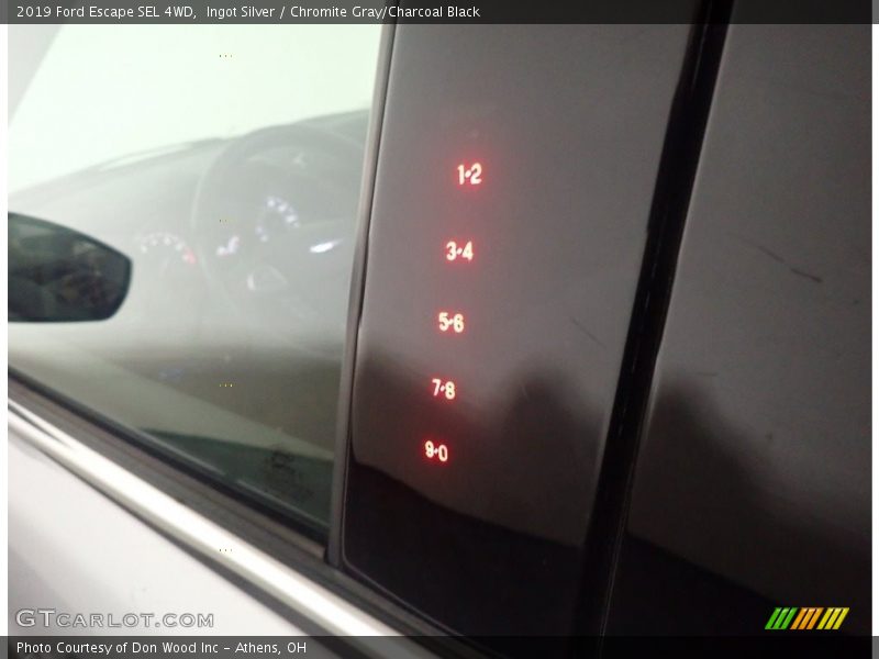 Ingot Silver / Chromite Gray/Charcoal Black 2019 Ford Escape SEL 4WD