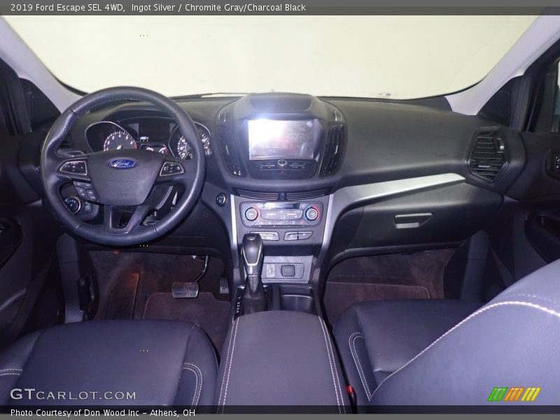 Ingot Silver / Chromite Gray/Charcoal Black 2019 Ford Escape SEL 4WD