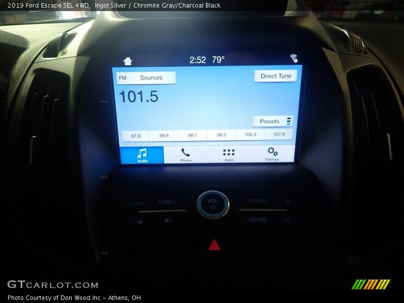 Ingot Silver / Chromite Gray/Charcoal Black 2019 Ford Escape SEL 4WD