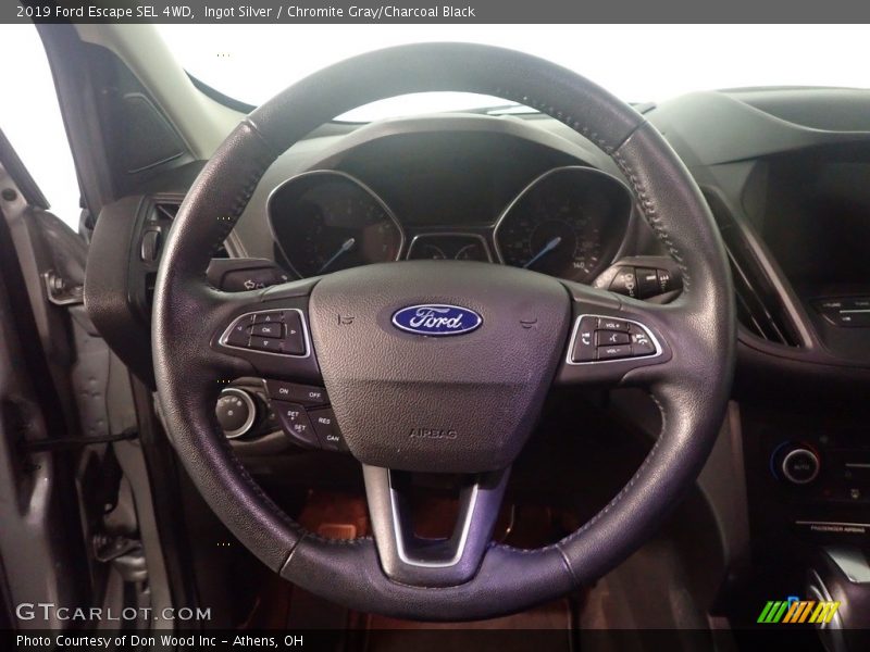 Ingot Silver / Chromite Gray/Charcoal Black 2019 Ford Escape SEL 4WD