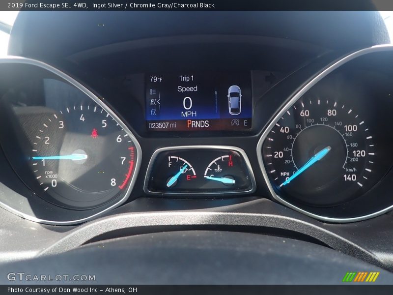 Ingot Silver / Chromite Gray/Charcoal Black 2019 Ford Escape SEL 4WD
