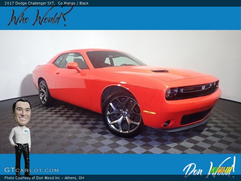 Go Mango / Black 2017 Dodge Challenger SXT
