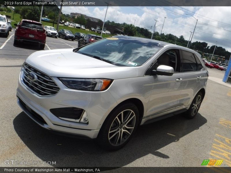 Ingot Silver / Ceramic 2019 Ford Edge Titanium AWD
