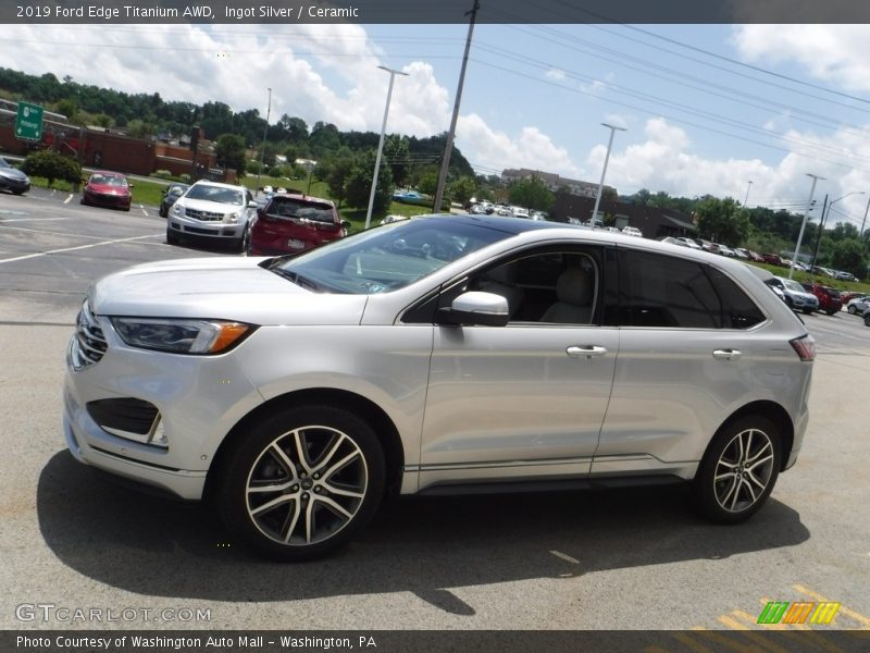 Ingot Silver / Ceramic 2019 Ford Edge Titanium AWD