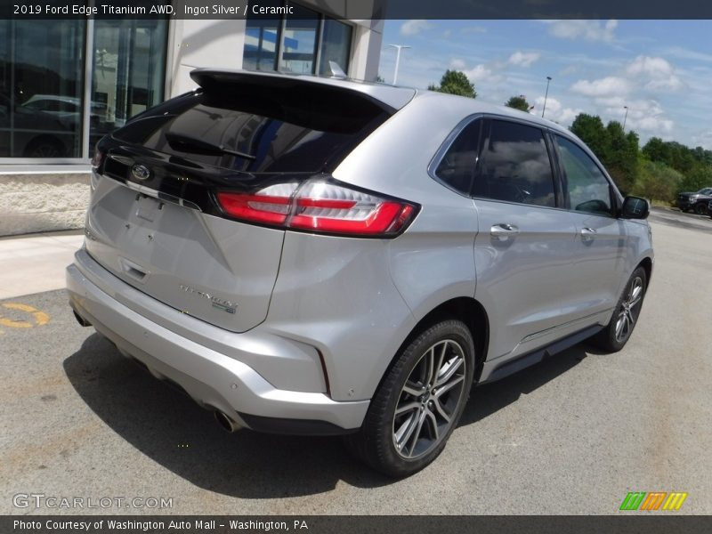 Ingot Silver / Ceramic 2019 Ford Edge Titanium AWD