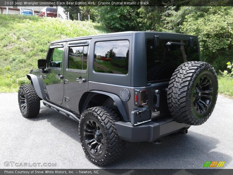 Granite Crystal Metallic / Black 2016 Jeep Wrangler Unlimited Black Bear Edition 4x4