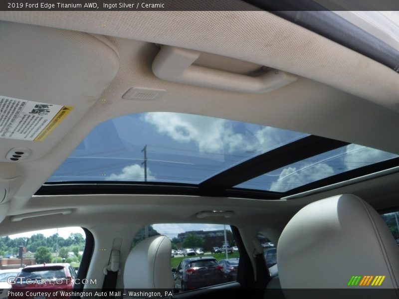 Ingot Silver / Ceramic 2019 Ford Edge Titanium AWD