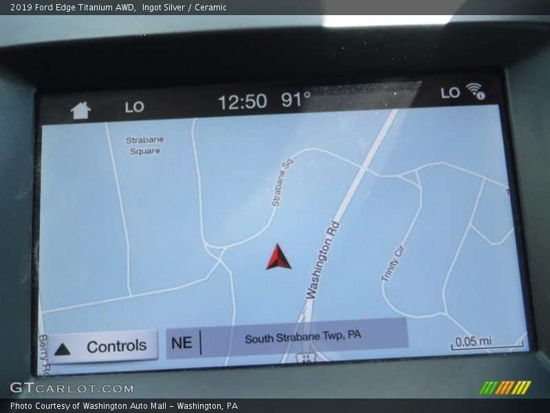 Ingot Silver / Ceramic 2019 Ford Edge Titanium AWD