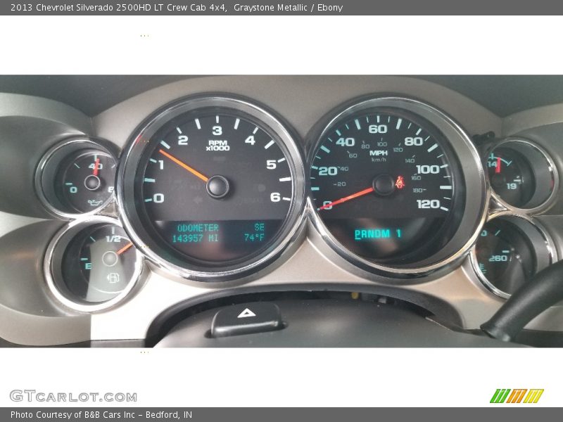 Graystone Metallic / Ebony 2013 Chevrolet Silverado 2500HD LT Crew Cab 4x4