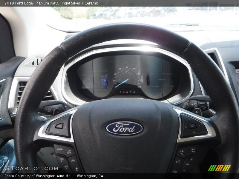 Ingot Silver / Ceramic 2019 Ford Edge Titanium AWD