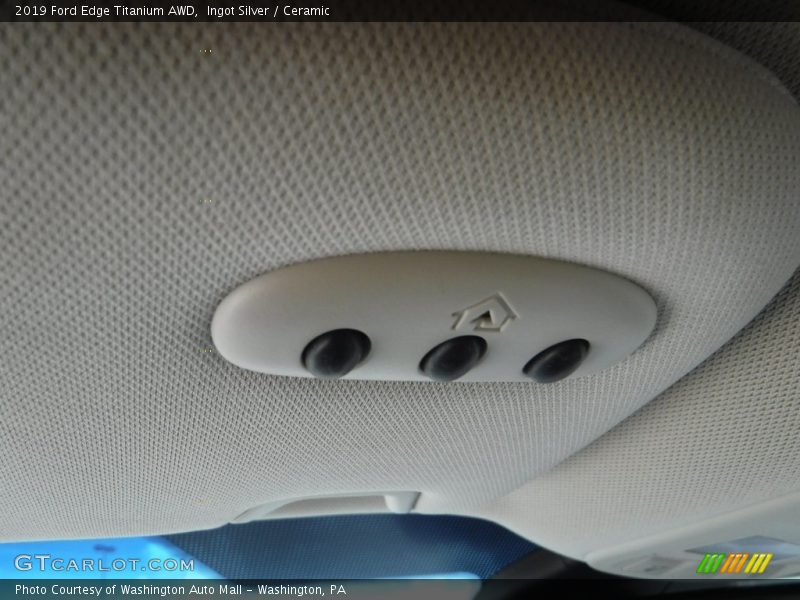 Ingot Silver / Ceramic 2019 Ford Edge Titanium AWD