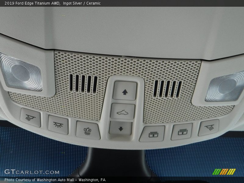 Ingot Silver / Ceramic 2019 Ford Edge Titanium AWD