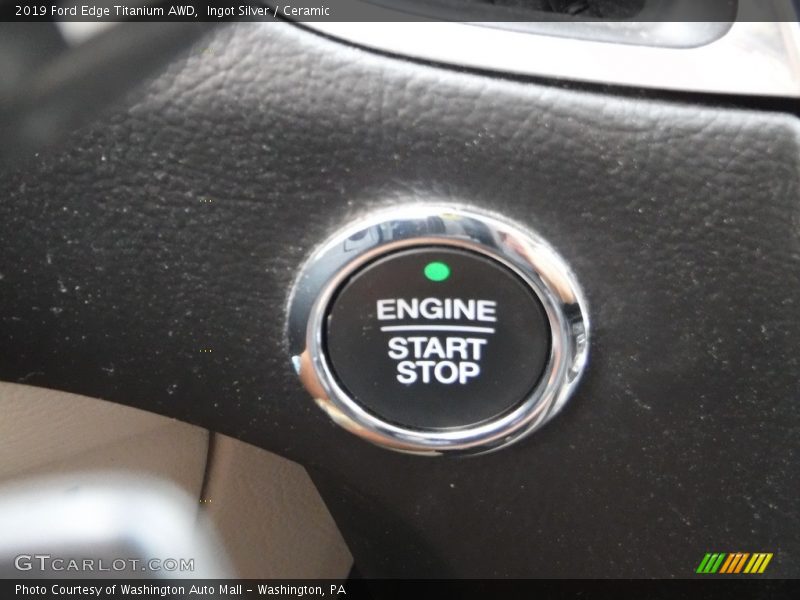 Ingot Silver / Ceramic 2019 Ford Edge Titanium AWD