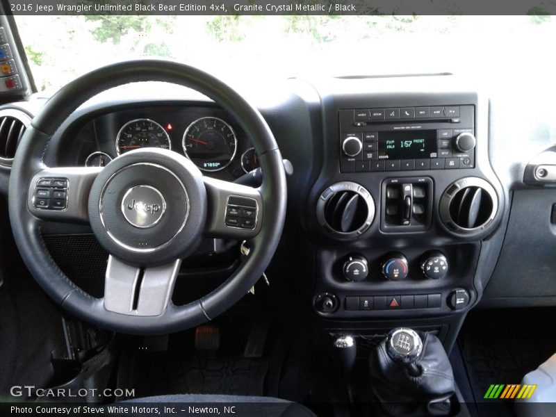 Dashboard of 2016 Wrangler Unlimited Black Bear Edition 4x4