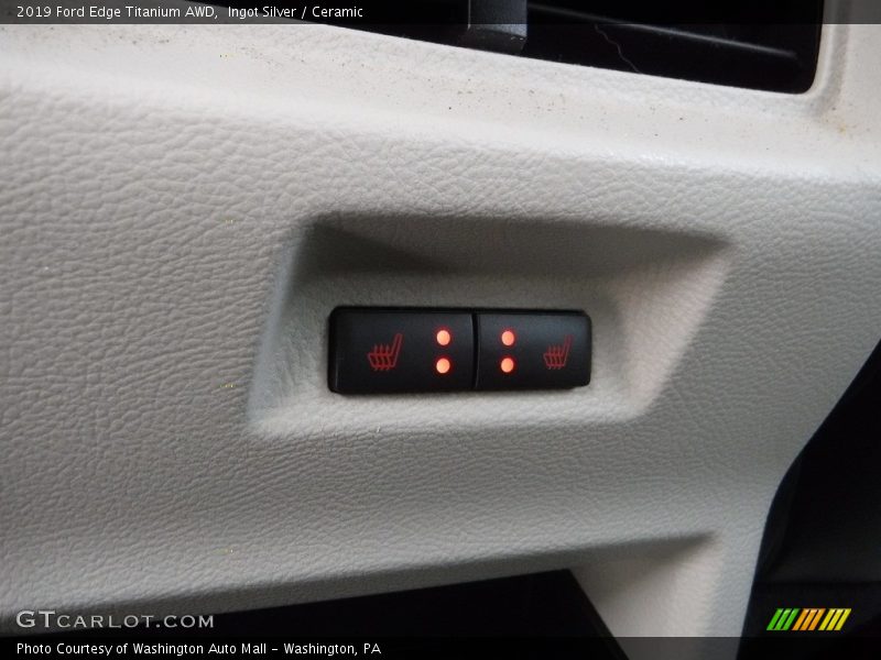 Ingot Silver / Ceramic 2019 Ford Edge Titanium AWD