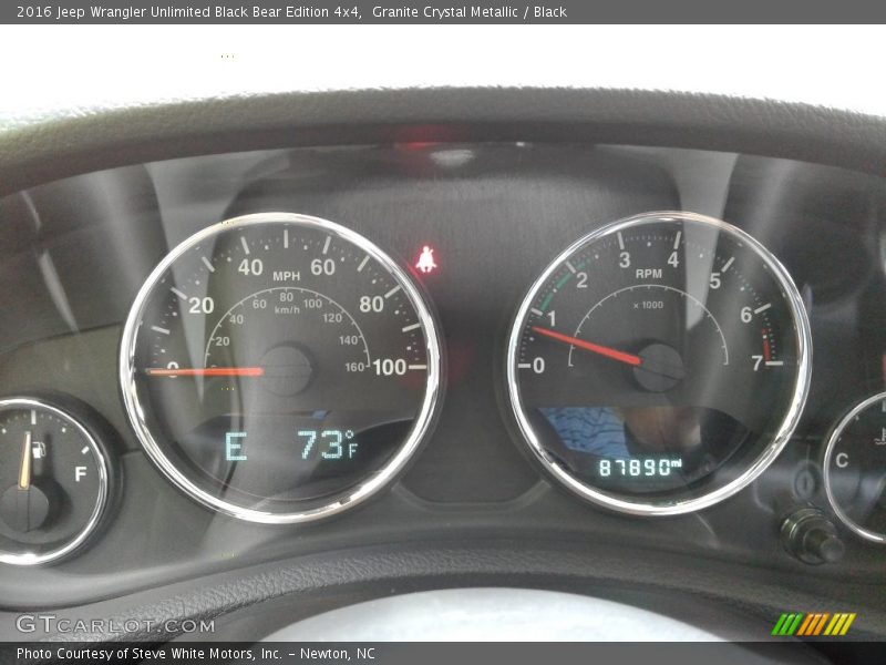  2016 Wrangler Unlimited Black Bear Edition 4x4 Black Bear Edition 4x4 Gauges