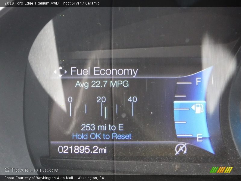 Ingot Silver / Ceramic 2019 Ford Edge Titanium AWD