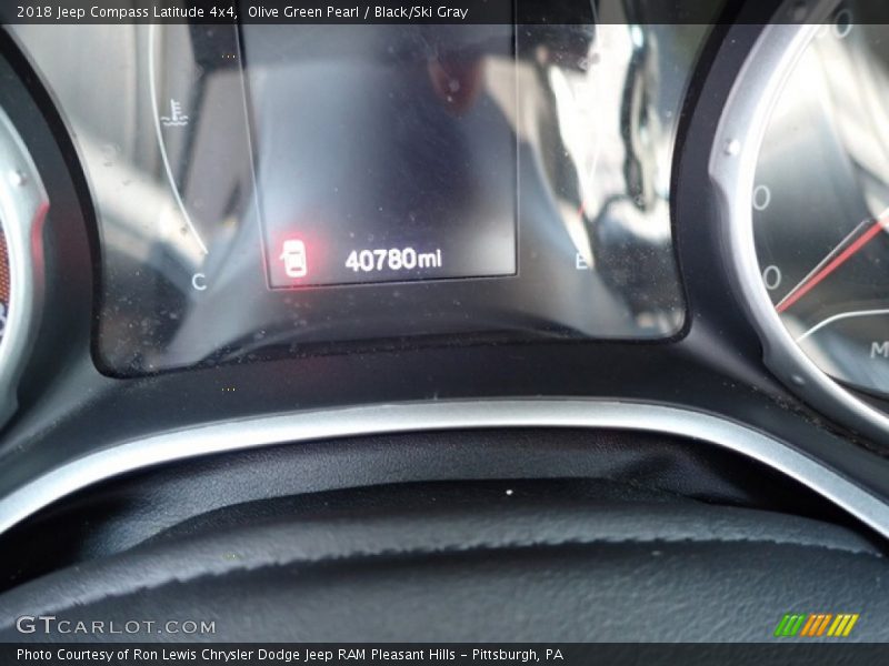 Olive Green Pearl / Black/Ski Gray 2018 Jeep Compass Latitude 4x4