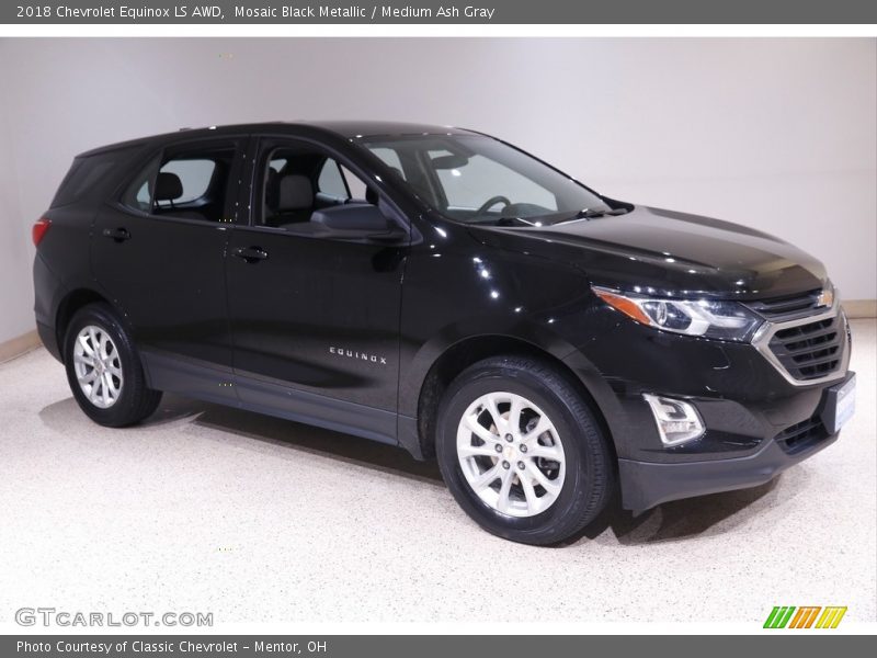 Mosaic Black Metallic / Medium Ash Gray 2018 Chevrolet Equinox LS AWD