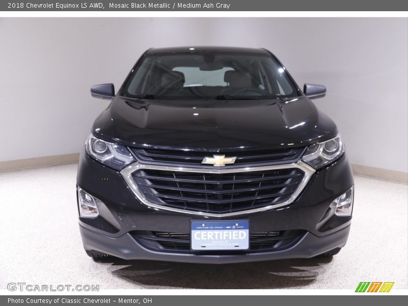 Mosaic Black Metallic / Medium Ash Gray 2018 Chevrolet Equinox LS AWD
