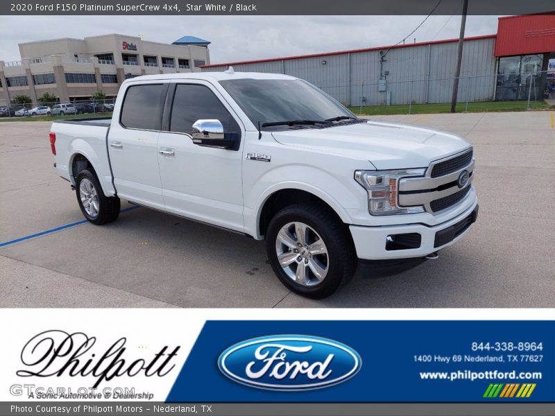 Star White / Black 2020 Ford F150 Platinum SuperCrew 4x4