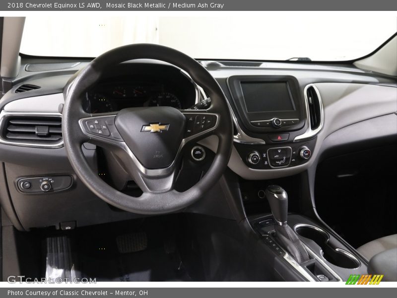 Mosaic Black Metallic / Medium Ash Gray 2018 Chevrolet Equinox LS AWD