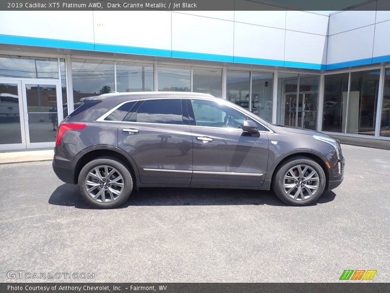 Dark Granite Metallic / Jet Black 2019 Cadillac XT5 Platinum AWD