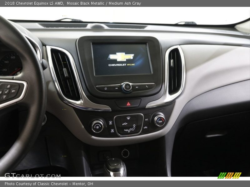 Mosaic Black Metallic / Medium Ash Gray 2018 Chevrolet Equinox LS AWD