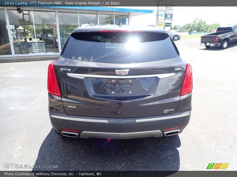 Dark Granite Metallic / Jet Black 2019 Cadillac XT5 Platinum AWD