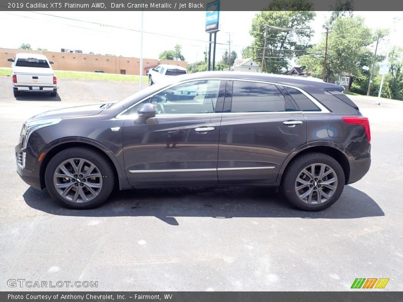 Dark Granite Metallic / Jet Black 2019 Cadillac XT5 Platinum AWD