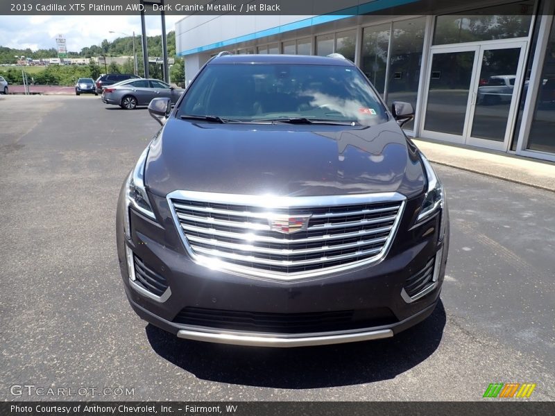 Dark Granite Metallic / Jet Black 2019 Cadillac XT5 Platinum AWD