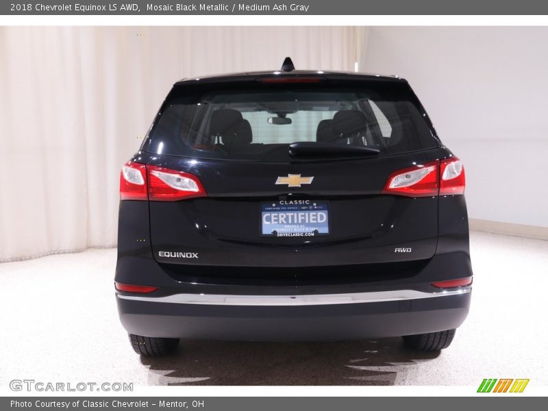 Mosaic Black Metallic / Medium Ash Gray 2018 Chevrolet Equinox LS AWD