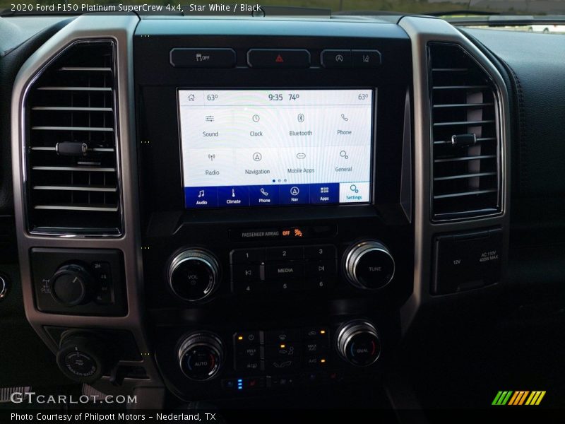 Star White / Black 2020 Ford F150 Platinum SuperCrew 4x4