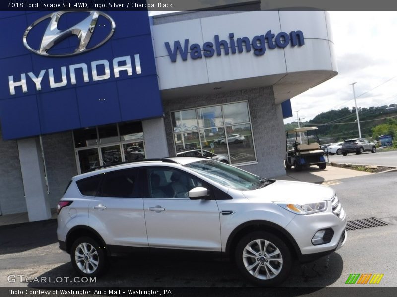 Ingot Silver / Charcoal Black 2018 Ford Escape SEL 4WD